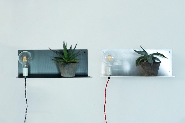 Elsa L500/ラック/植物台/壁用棚/アイアン/インテリア/照明