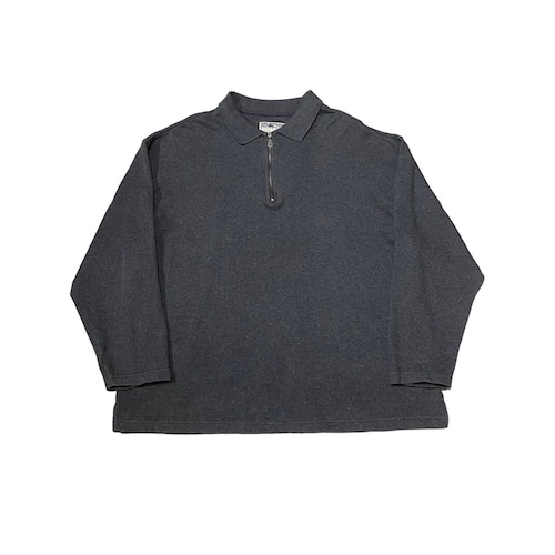 Vintage - Half Zip Rib Sweat Shirt (size-XL) ¥9000+tax