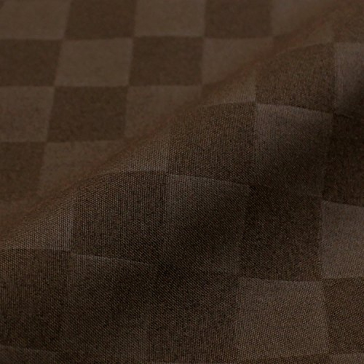 メリーナイト(Merry Night) 枕カバー 市松柄 ブラウン 約43×63cm 合わせ式 まくらが入れやすい 速乾 シワになりにくい 洗える PE16101-93