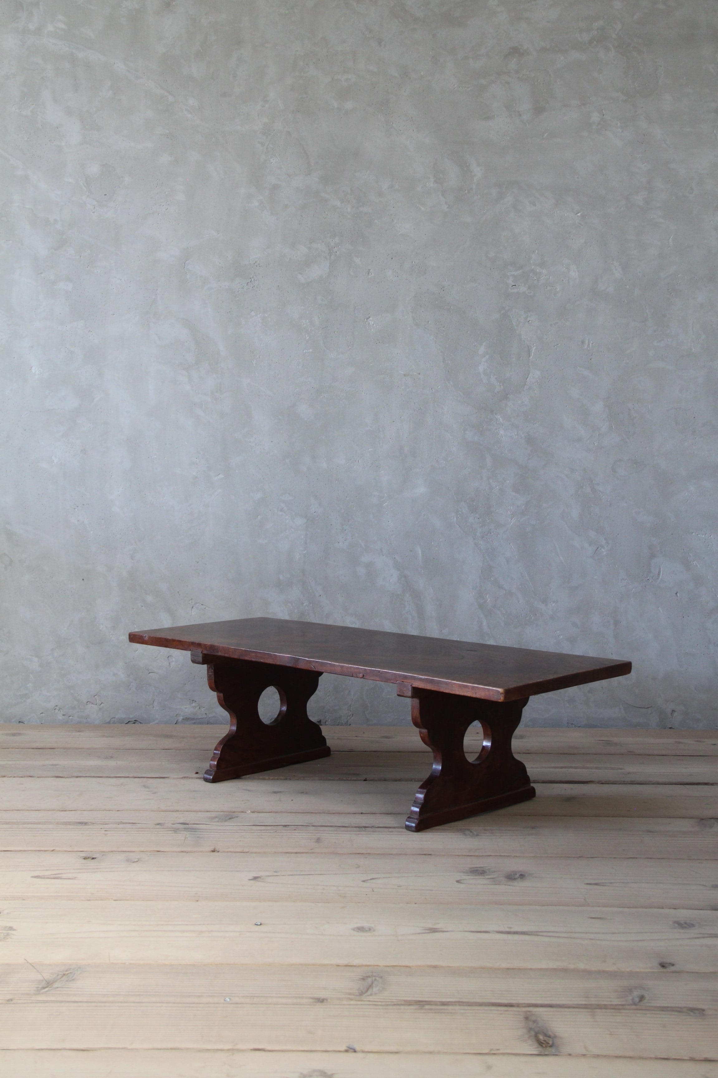 欅材の文机 古家具/古道具/アンティーク/机/テーブル/文机/ロー