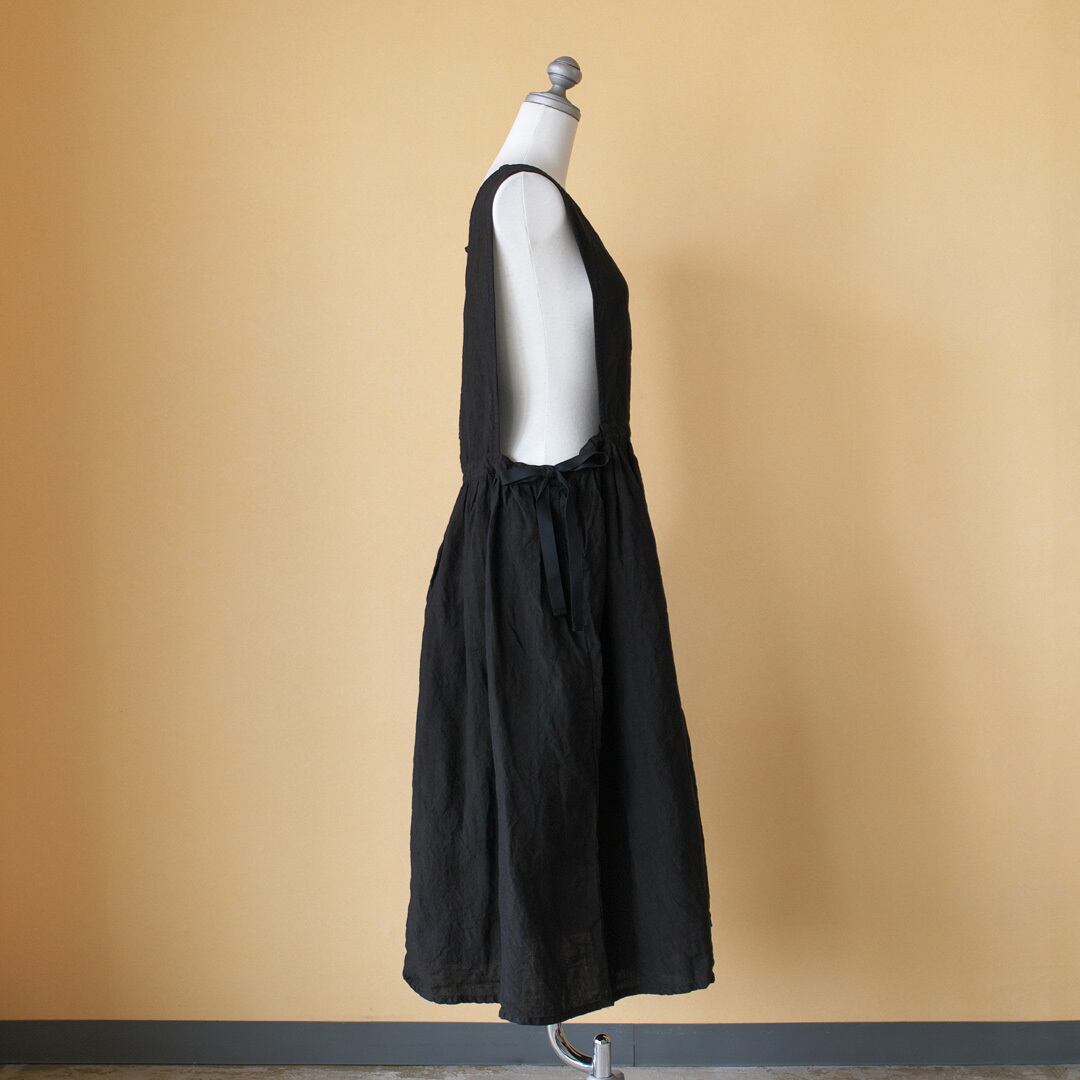 Gauze# ガーゼ G480 linen amish one piece dress リネンamishワンピースドレス・ブラック | CHELSEA チェルシーオンラインショップ 四日市 powered by BASE