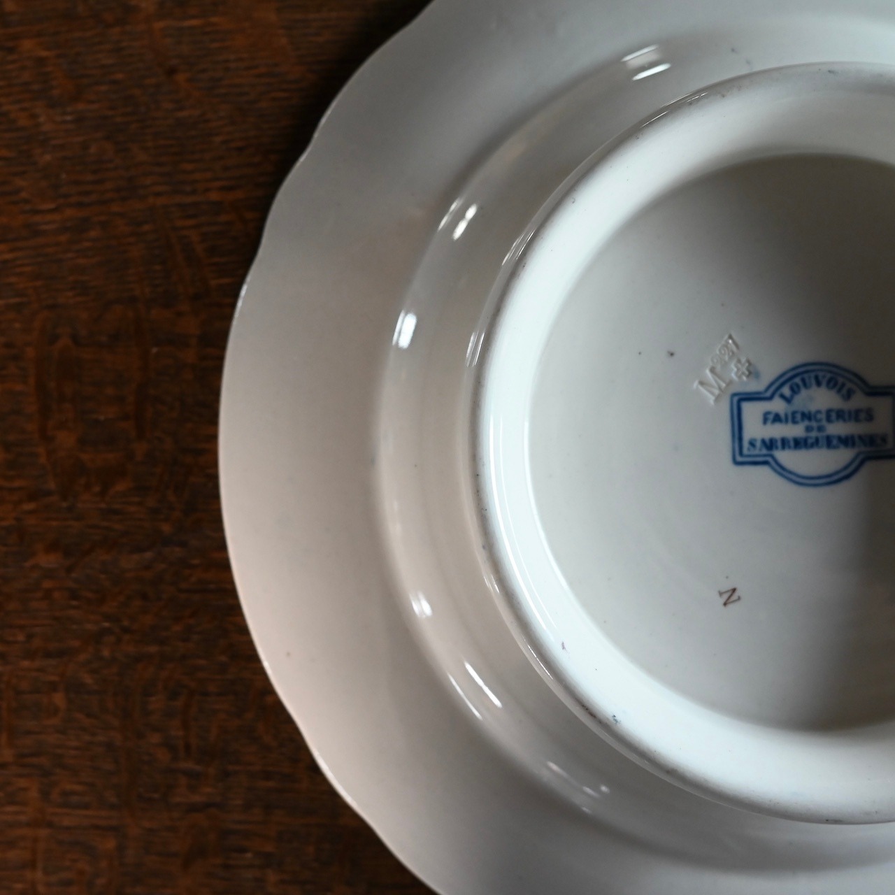 SARREGUEMINES  Cake Stand / サルグミンヌ ケーキスタンド【A】〈 フランス食器・皿・コンポート・フランスアンティーク・アンティークプレート・ブロカント・ヴィンテージ 〉113608
