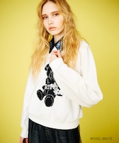 COOLAベアープリントTOPS (WHITE) CQ-48004