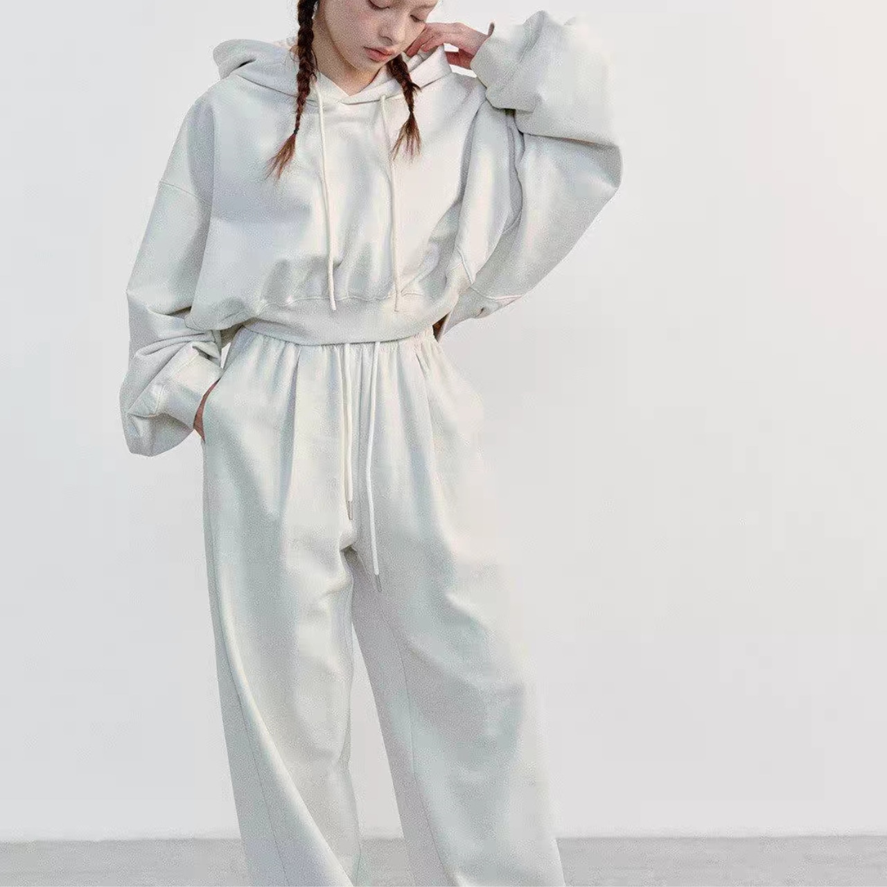 Cropped Sweat Parka T4308