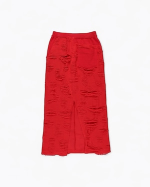 【BELPER】LOVE SWEAT SKIRT / RED