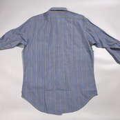 Polo by Ralph Lauren ポロ ラルフローレン ENGLISH SPREAD ストライプ 長袖 ワイシャツ カフスシャツ サイズ 42-82 /ブルー×イエロー系 メンズ ビンテージ