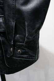 Bertanni Hi neck design leather jacket