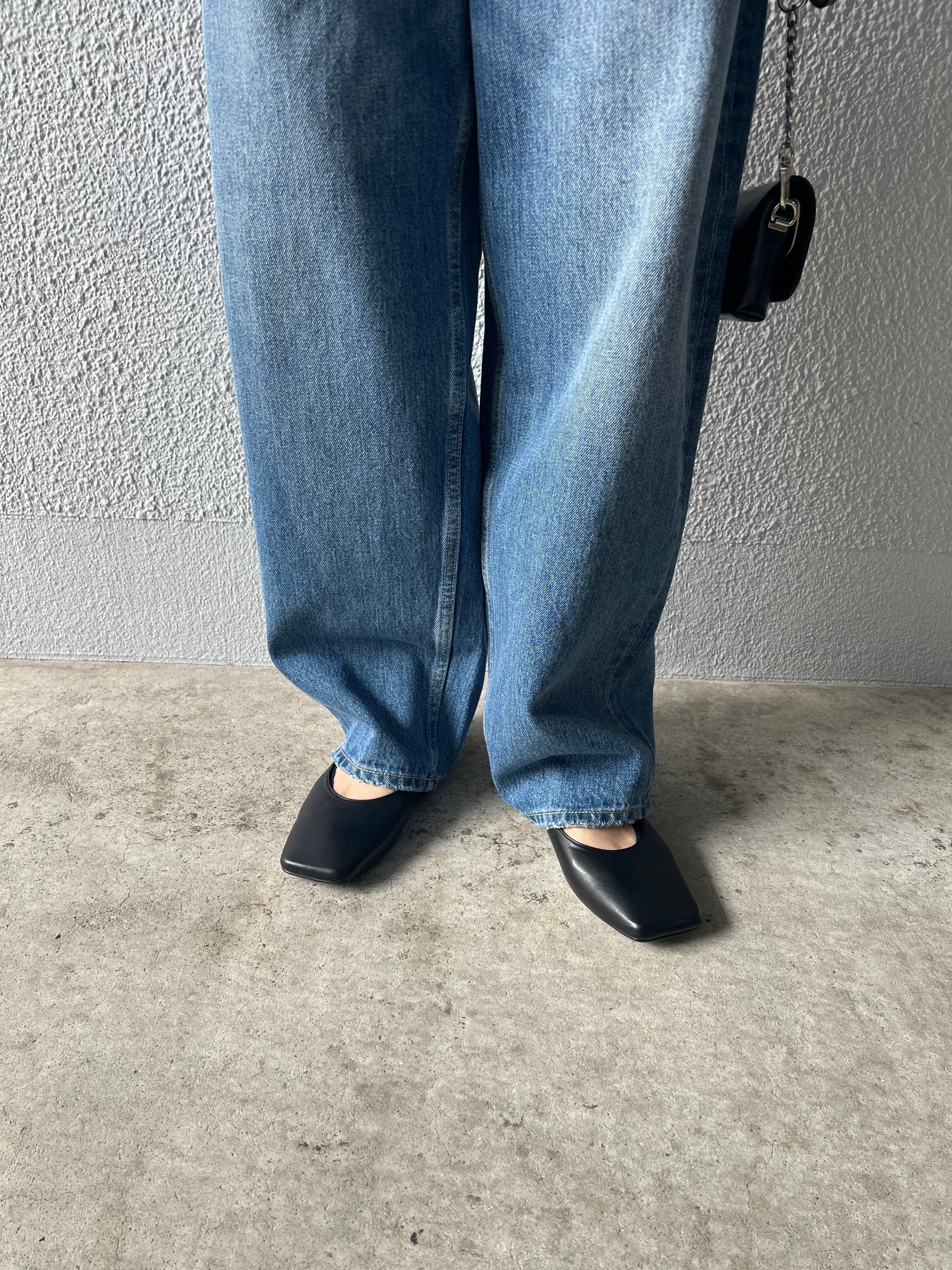 【libero】スクエアトゥ3㎝ヒールパンプス