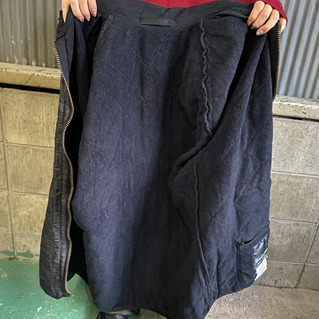 Barbour バブアー ポーラキルト キルティングジャケット メンズM 古着 
