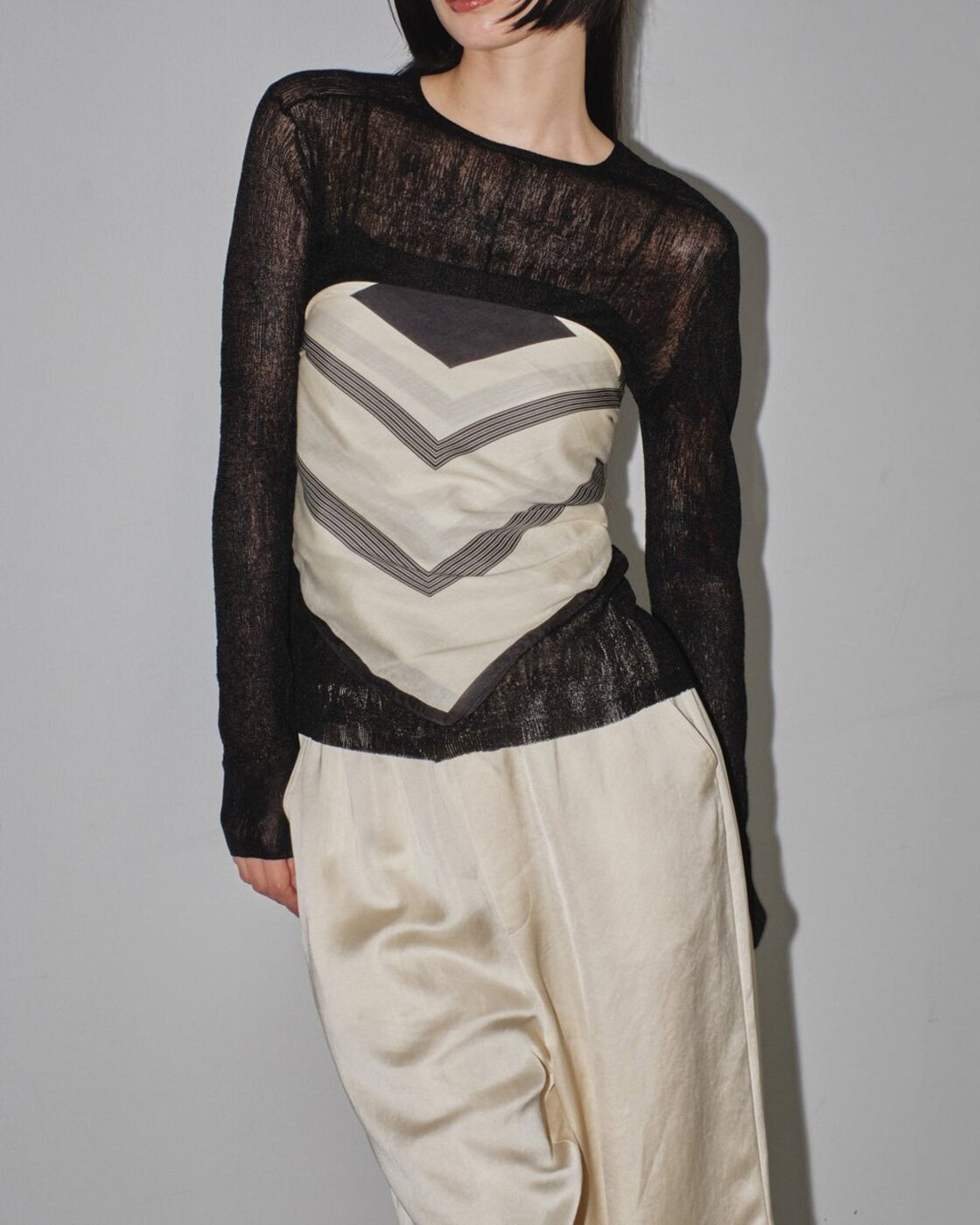 TODAYFUL Slit Sheer Knit スリットシアーニット Black | Pay ID