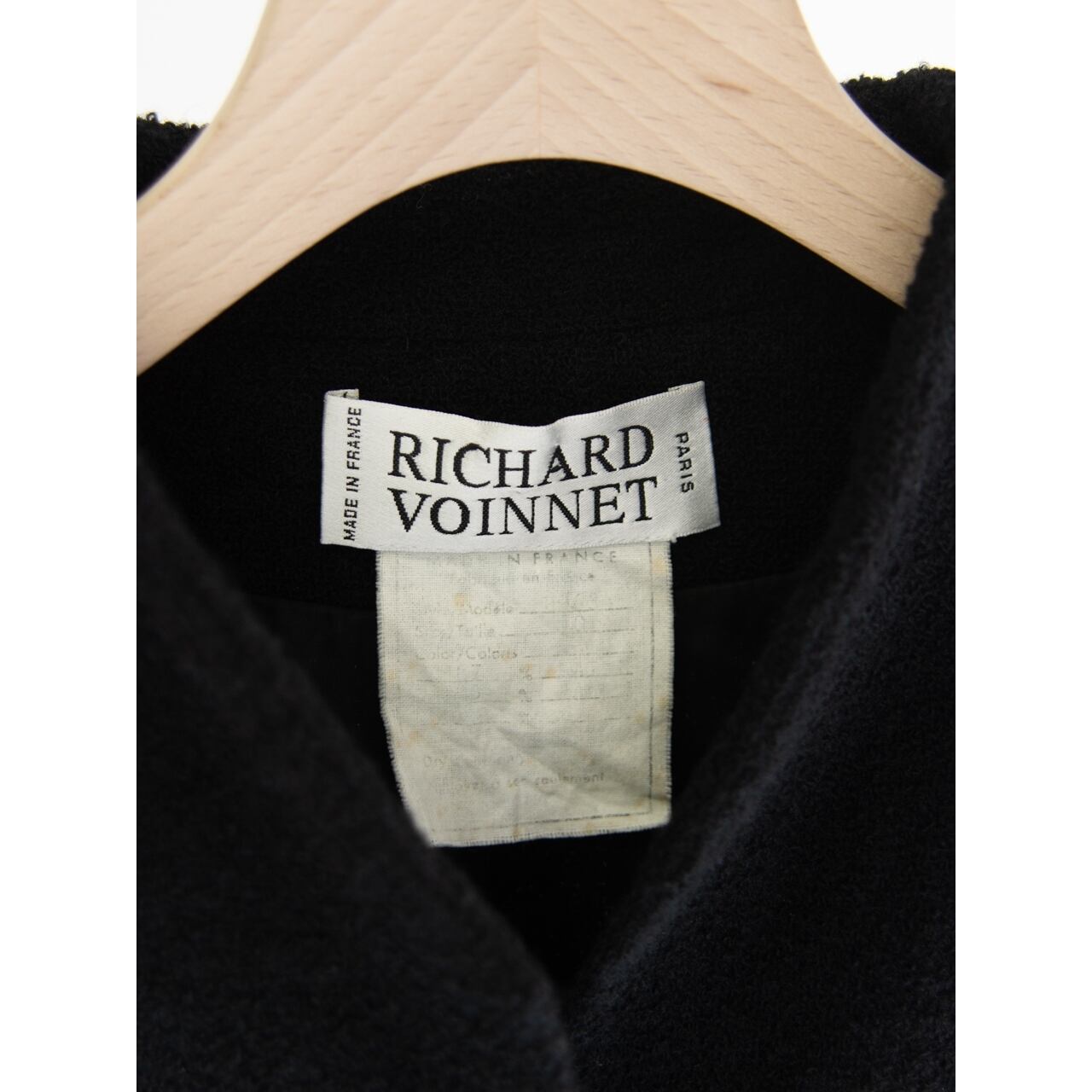 【RICHARD VOINNET】Made in France Wool Collarless Jacket(フランス製 ノーカラーウールジャケット)