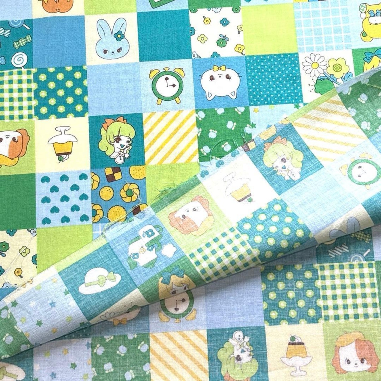 Cdr421-1◆50cm◆S◆綿100%シーチング生地◆レトロ可愛いpop柄