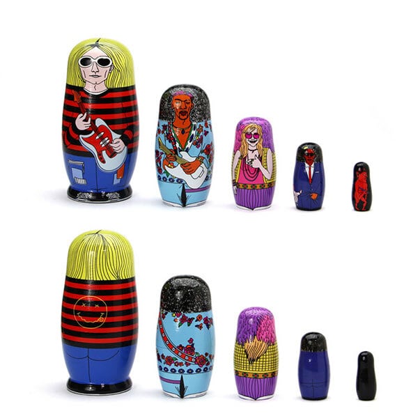 大幅セール❗️ヴィンテージ 1994年アーティスト マトリョーシカ 10体 現状 27 Matryoshka トゥエンティセブン マトリョーシカ アーティスト