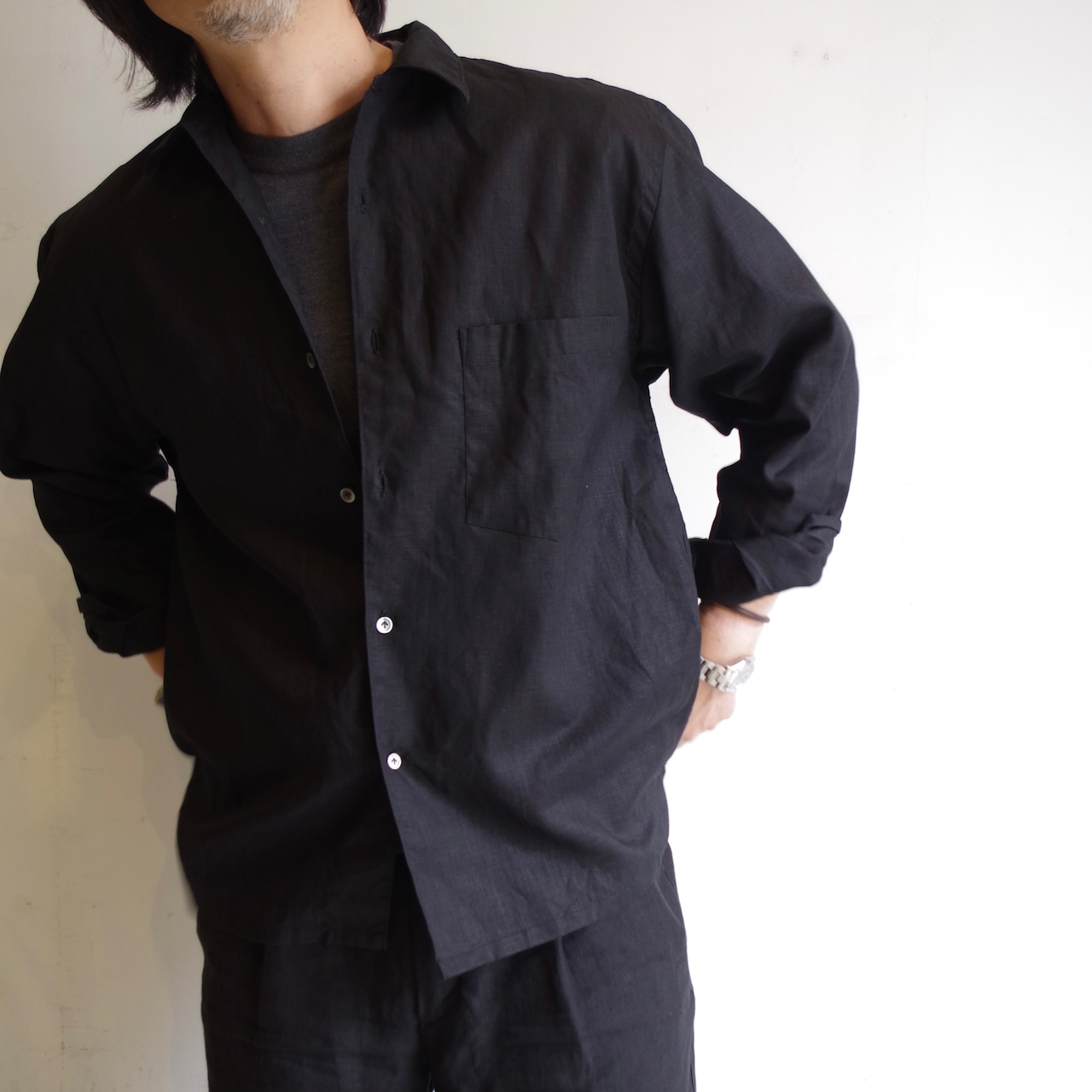 BRENA "BLAZE L/S " FRENCH LINEN CANVAS