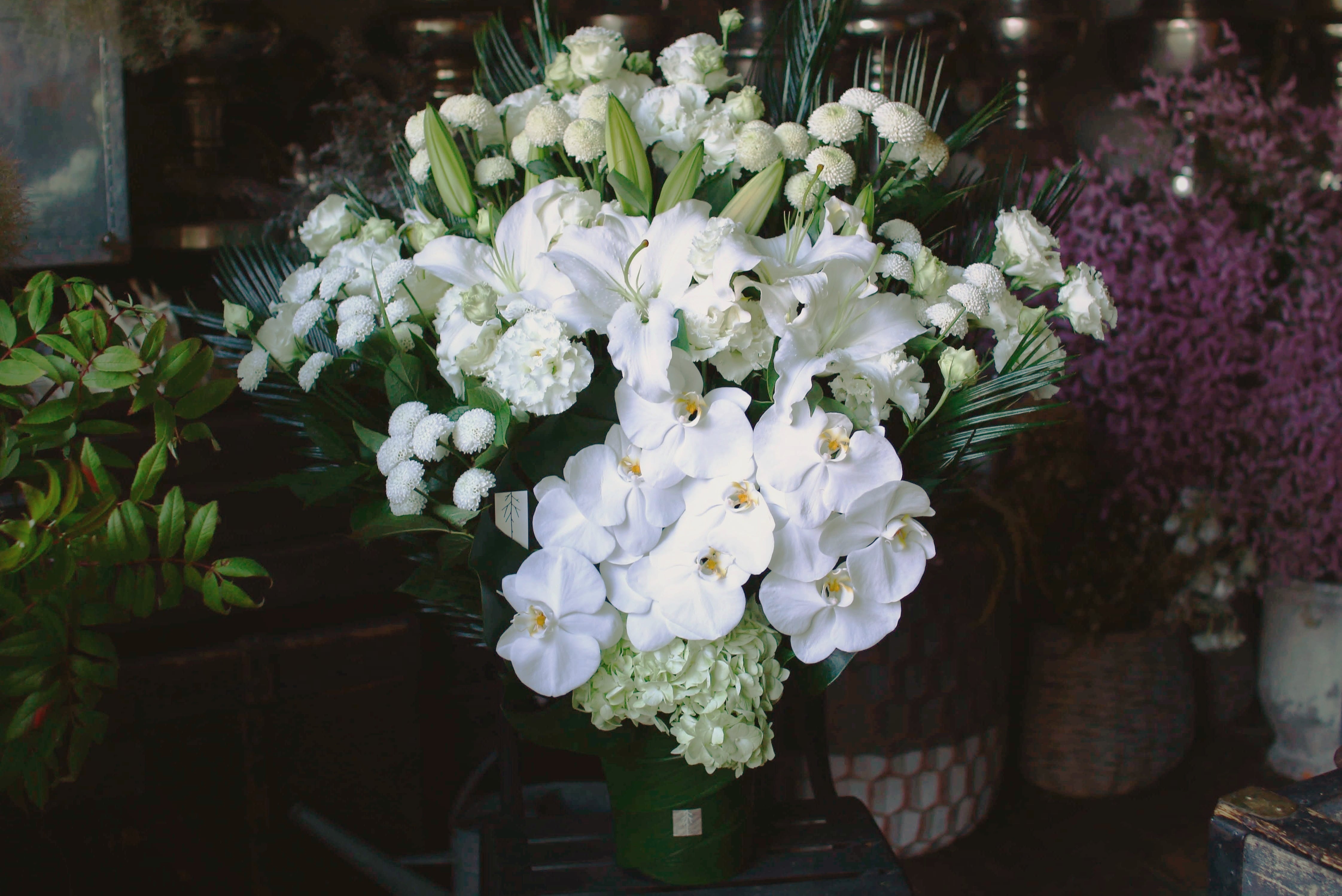 【お供え用】アレンジメント|縦型L