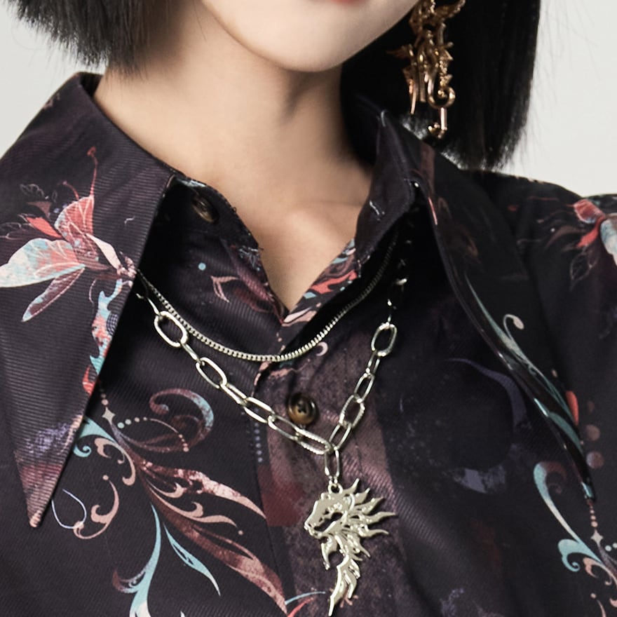 サブカル系 ペンダント チャイナ風 獅子舞 男女兼用 スタイリッシュ 大人増し 卿棠