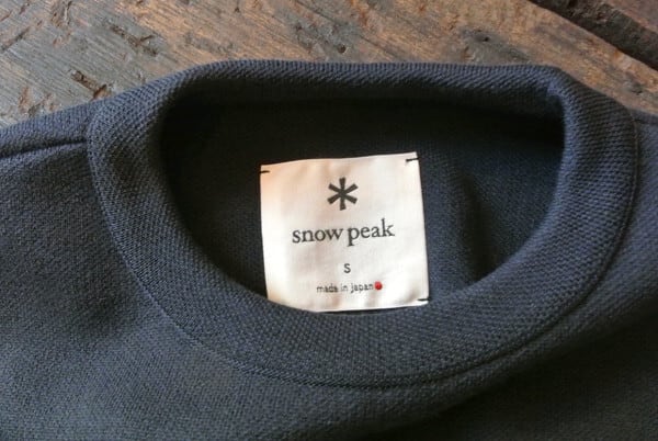 snow peak Co/Ny/Pe S/S Crew Neck Pullover Black | ～ c o u j i ～ powered by  BASE
