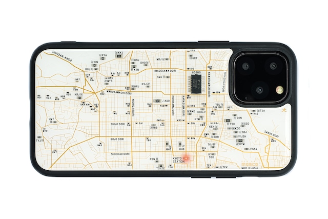 FLASH 京都回路地図 iPhone  12 / 12Pro ケース 白