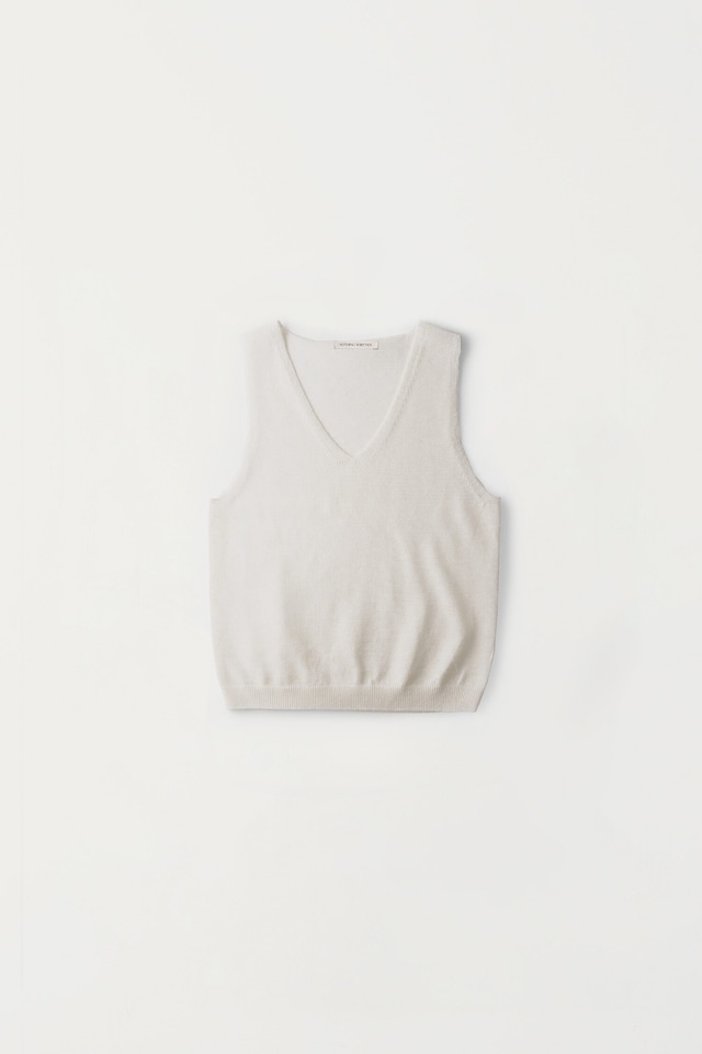 [NOTHING WRITTEN] Cosi sleeveless knit top (Pearl white) 正規品 韓国ブランド 韓国通販 韓国代行 韓国ファッション ナッシングリトゥン 日本 店舗
