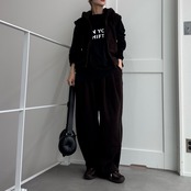 Wzipフリースフーディーvest/ブラウン