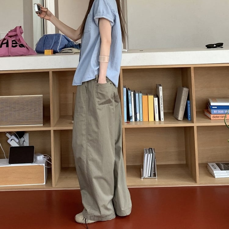 コットンワイドワークパンツ [am03784] | amgot