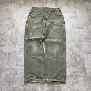 モスグリーン ダブルニー Carhartt B136 MOS 33×32