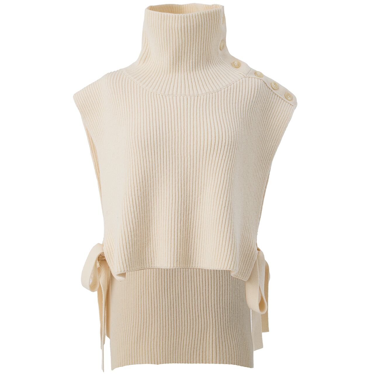 cygne ノースリーブボタンダウンニット charreグレー cygne ノースリーブボタンダウンニット charreグレー
