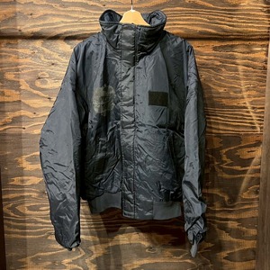 00s US Navy 米海軍 Nylon ShipBoat ナイロン シップボート ジャケット XL表記 ミリタリー ネイビー 防寒 防水 ジップアップ 戦艦