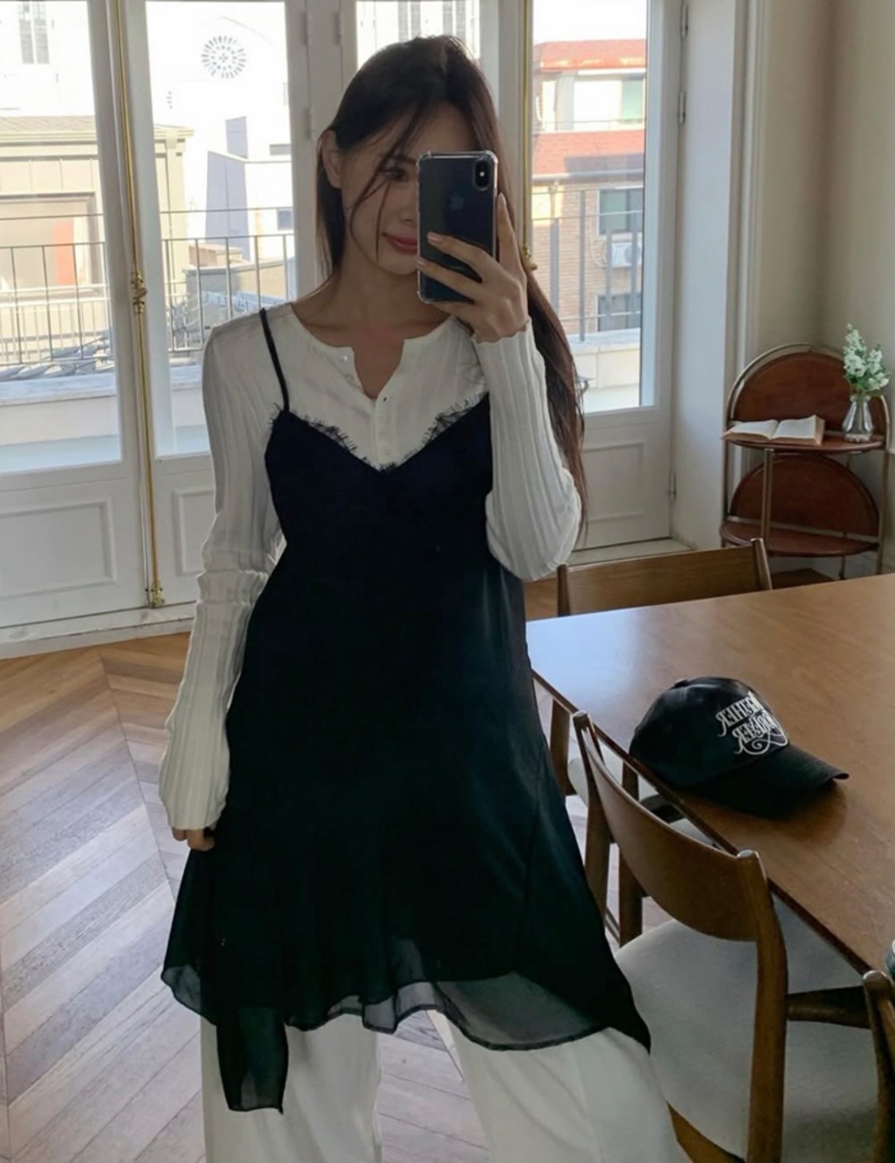 【新作5％OFF・3日間】Camisole Layered One-piece_2colors