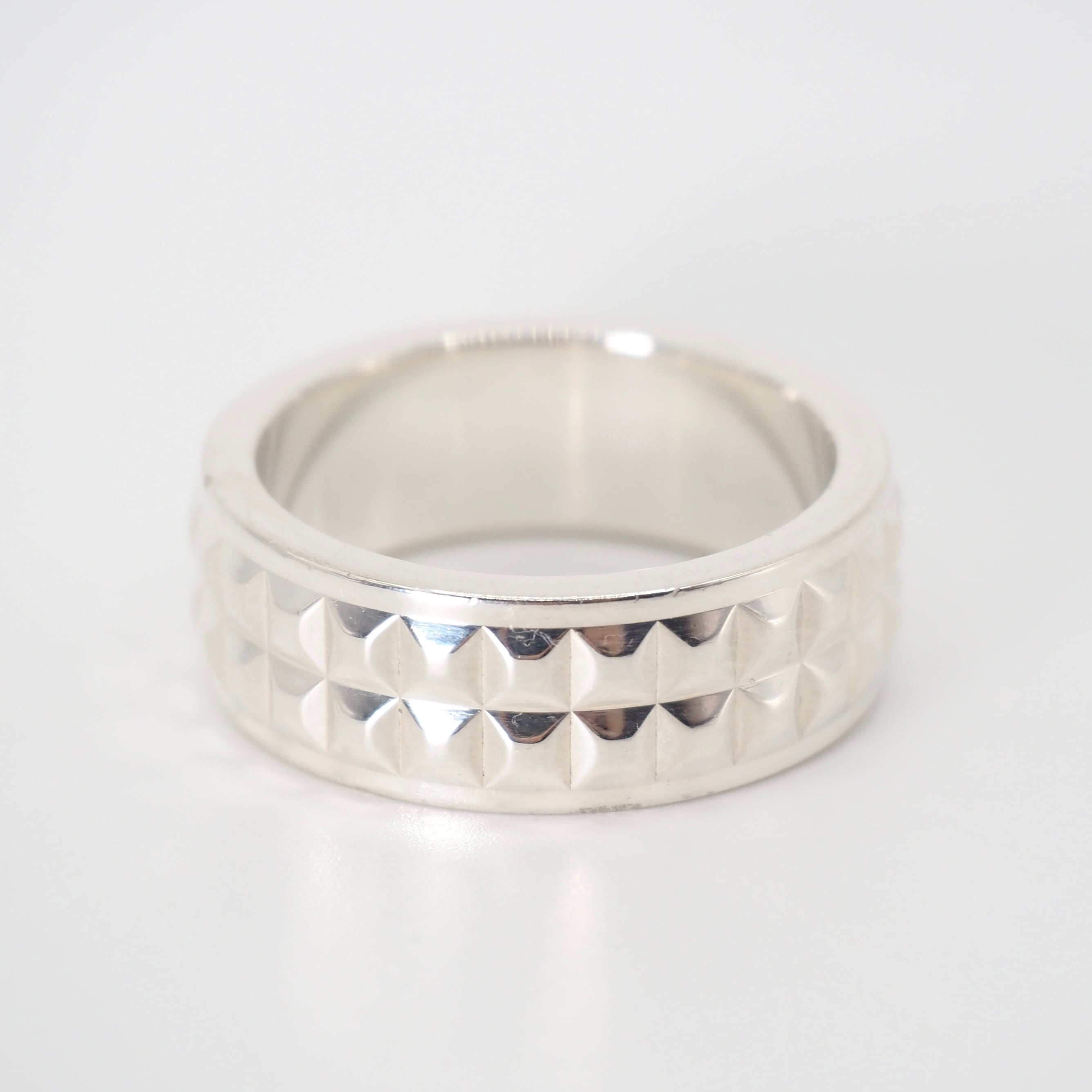 Tiffany&Co. 約21号 ダイヤモンドポイントスタッズリング シルバー925