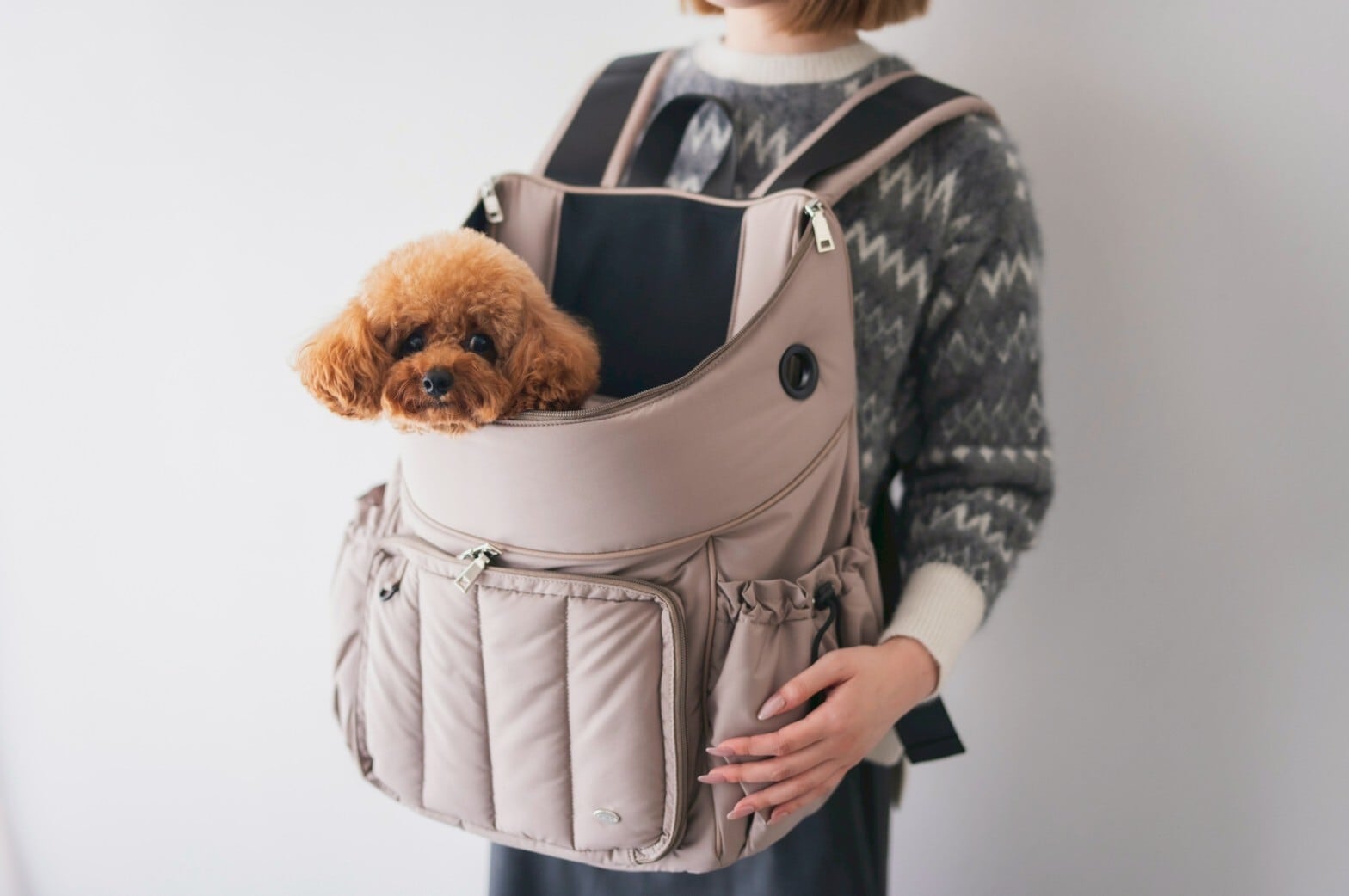 新品　Milla Noueリュックキャリー　グレージュ　FuFu ミラヌー　犬 楽天市場】【まとめ買いクーポン対象】Milla Noue FuFu フワモコ