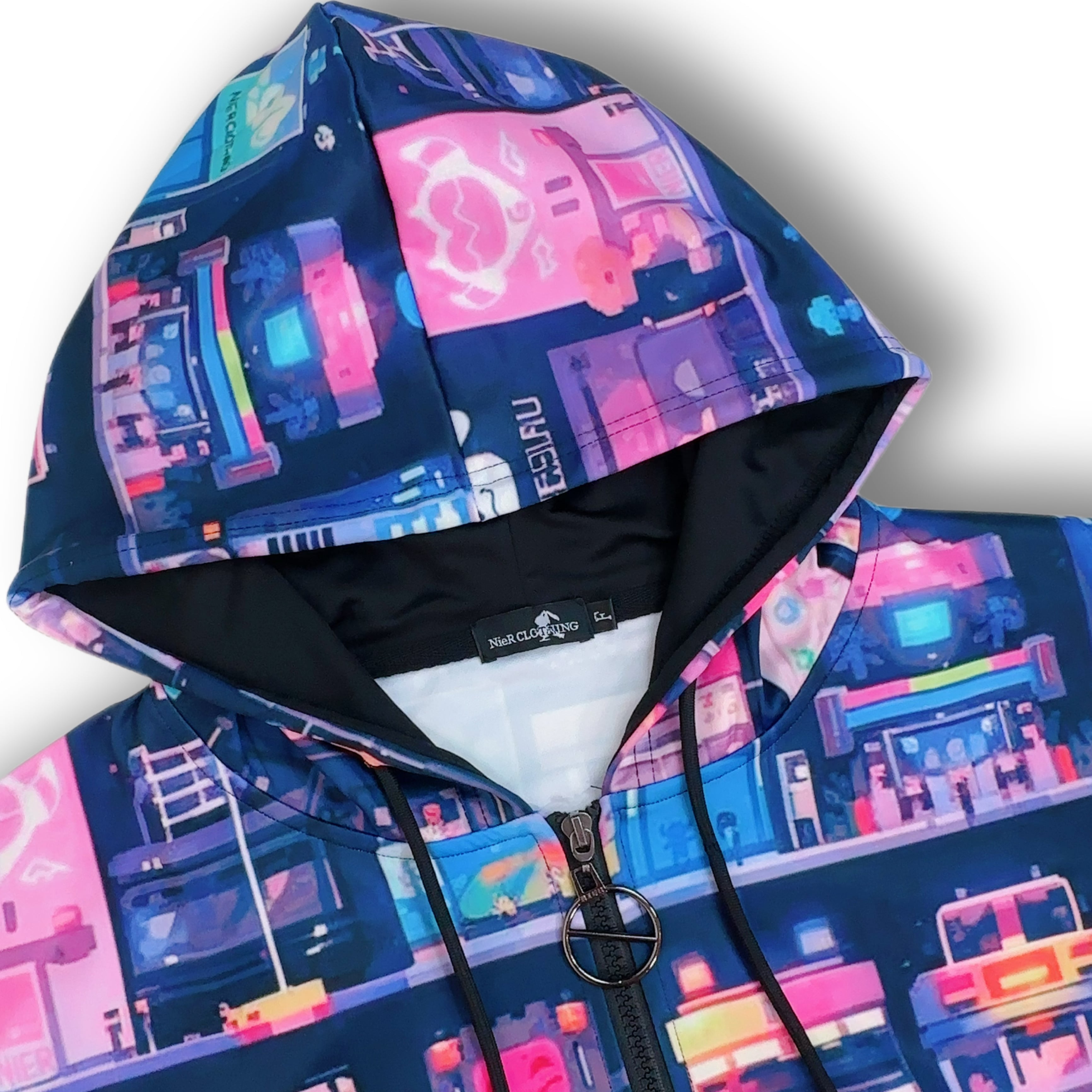 NEON CITY LONG LENGTH ZIP OUTER | NIER CLOTHING powered by BASE