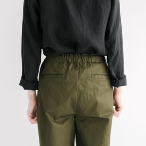 リネン RINEN 60/2ギャバ テーパードイージーパンツ(R44304)全3色