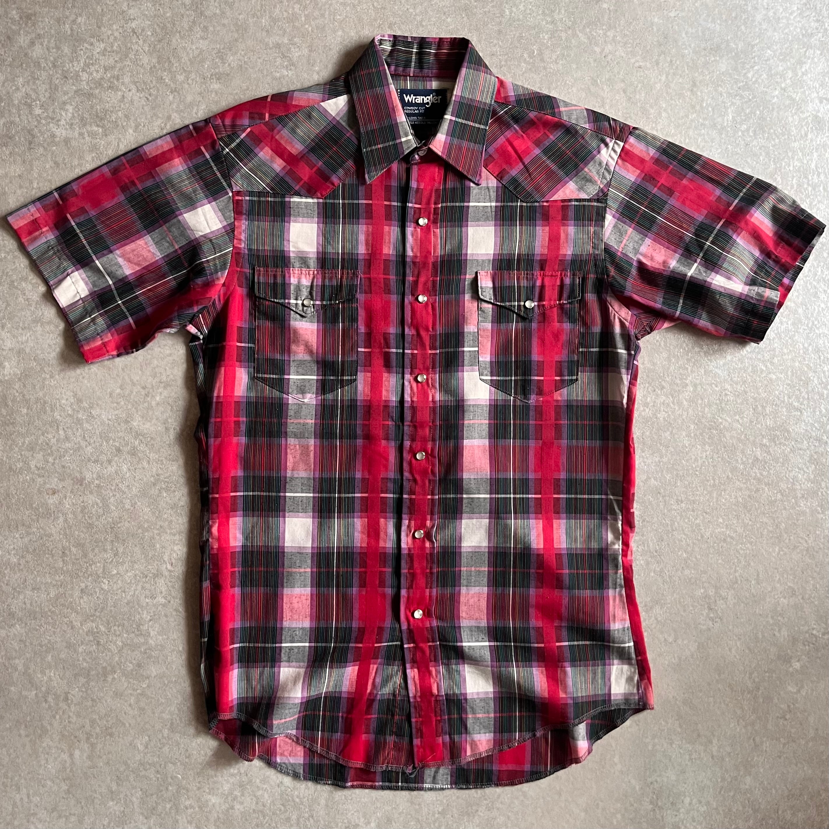 1980~1990s Wrangler S/S Western Shirts M
