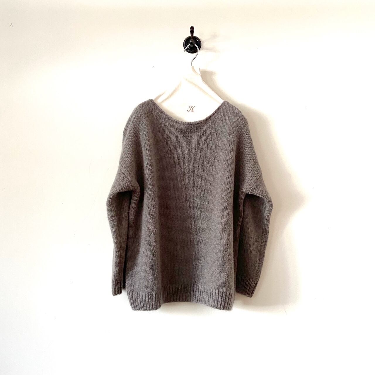 evam eva モヘアリリープルオーバー mohair lily pullover