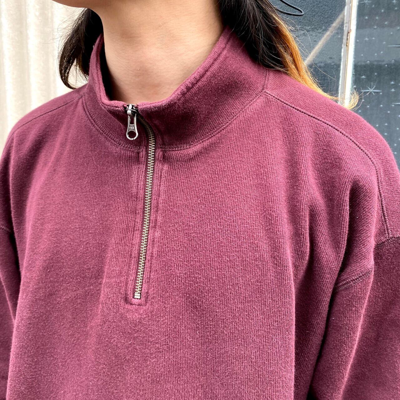 Carhartt カーハート ワンポイントロゴ ハーフジップ スウェットシャツ