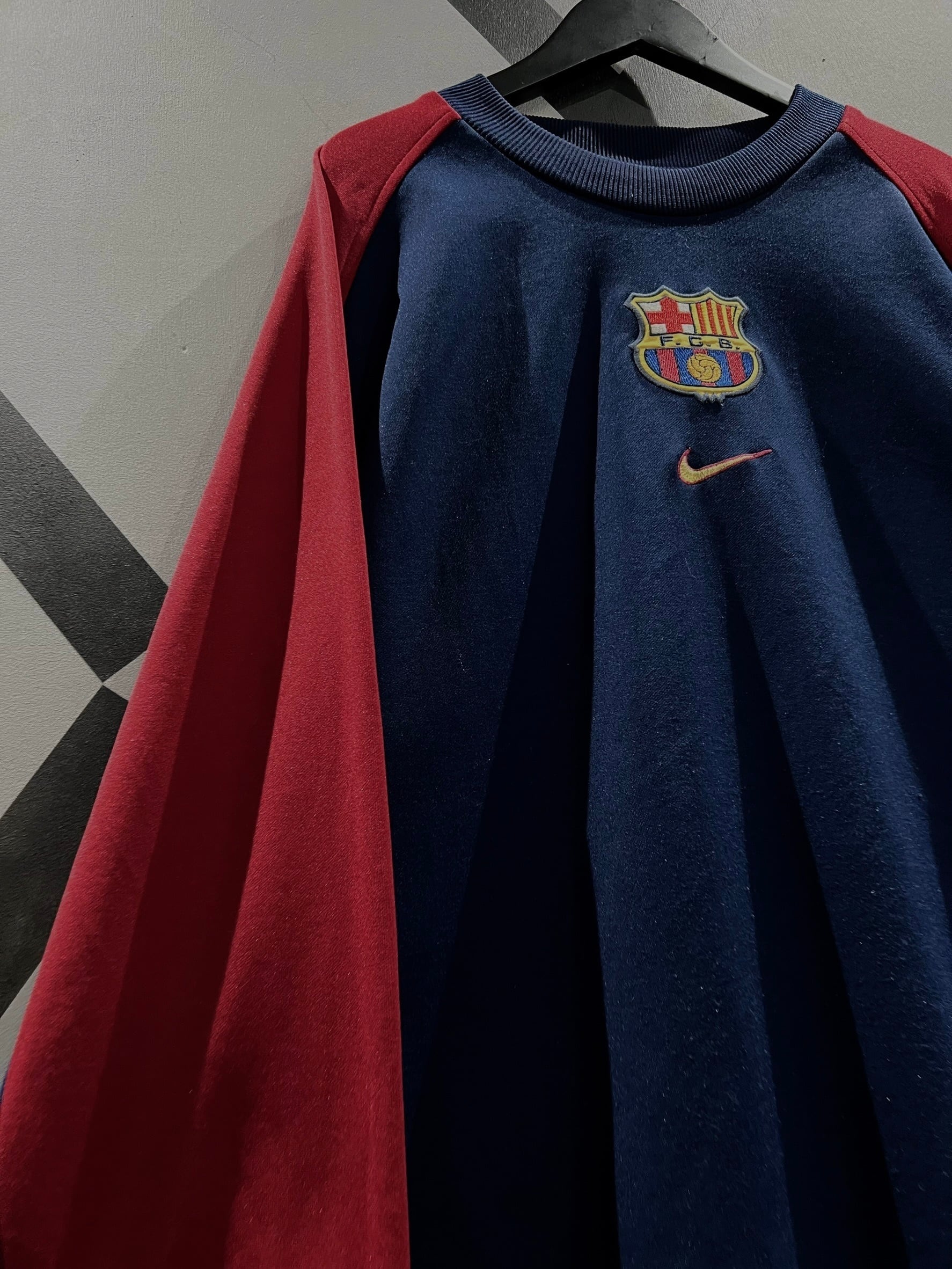 トップス Vtg 90s Nike Team FC.Barcelona Sweats XL X VINTAGE】90's 