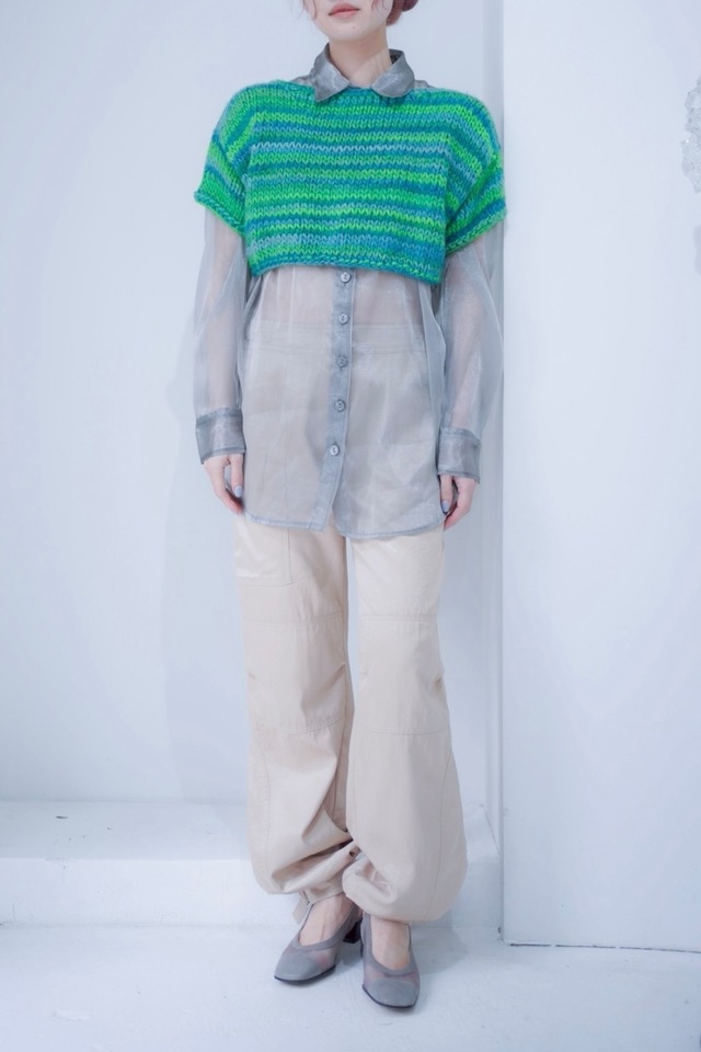 glitter beige belted pants