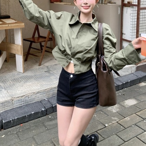 ウエストデザインブラウス ・12242