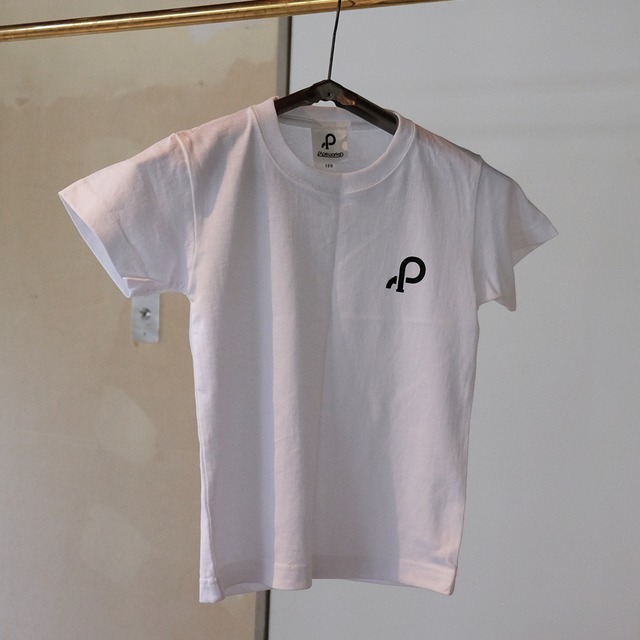 PIPE WORKS オリジナルTシャツ（キッズ120サイズ）／ホワイト×ブラック