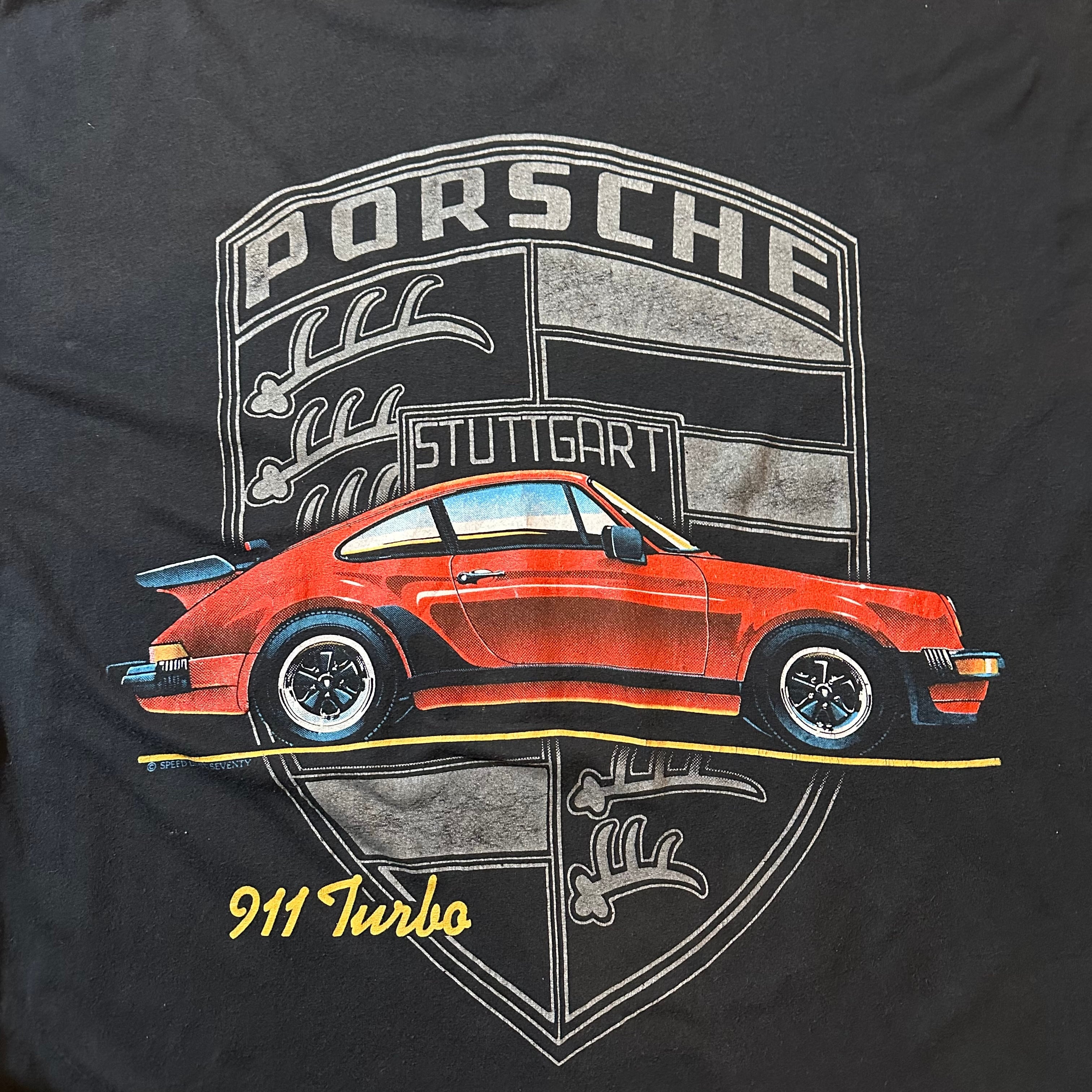 E959】〜90s jumbo Porsche T-shirt / 〜90年代 ジュンボ ポルシェ T