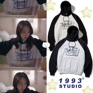 サムダルリへようこそ★女優 シンへソン 着用!!【1993 STUDIO】SPEEDWAY HOODIE - 2COLOR