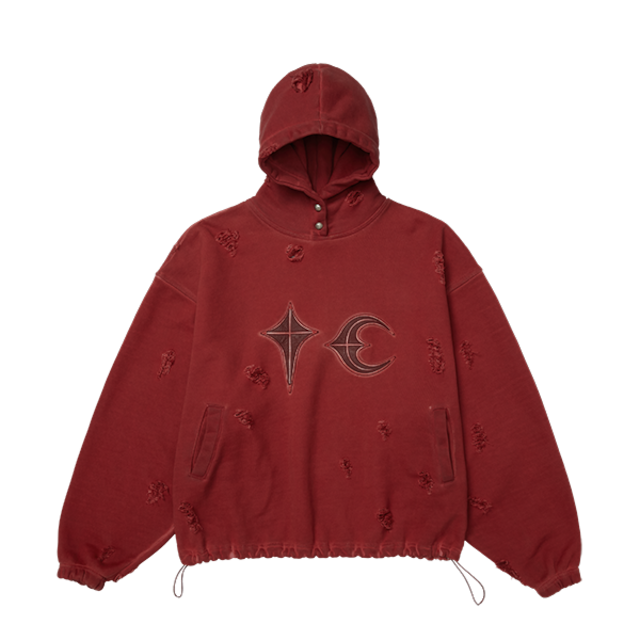 [THUG CLUB] Rock Hoodie (red) 正規品 韓国ブランド 韓国通販 韓国代行 韓国ファッション 日本 店舗