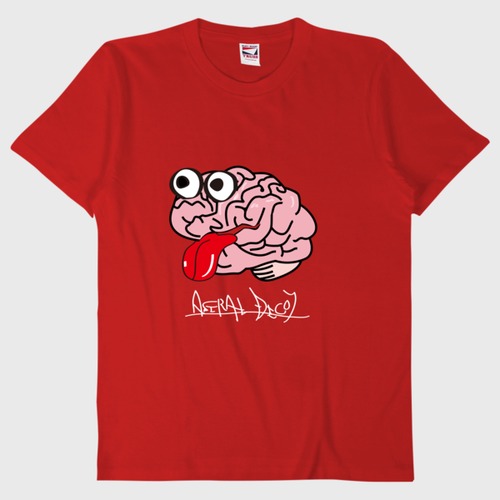 べろりんブレイン_Tシャツ_White_Logo