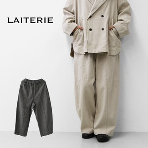 LAITERIE [レイトリー] カーブパンツ [LB26306] ワイドパンツ・綿麻ツイル・ゆったりシルエット・秋パンツ・LADY'S [2026AW]