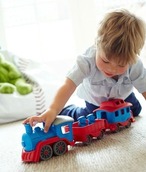 グリーントイズ トレイン ブルー エコ 玩具 100％リサイクル素材