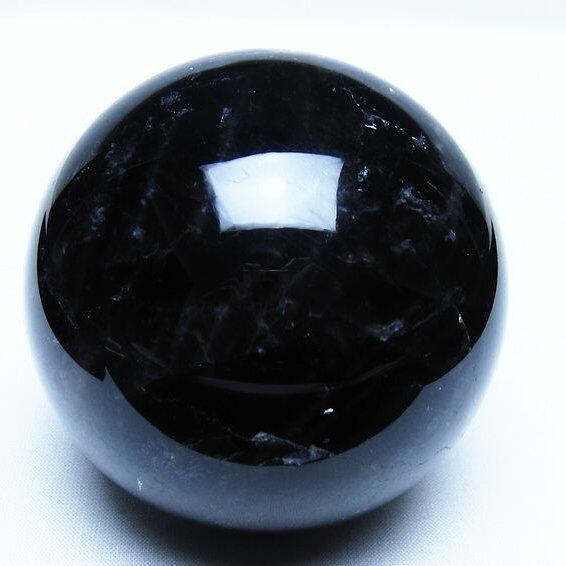 モリオン 黒水晶 丸玉 78mm スフィア 一点物 151-9242