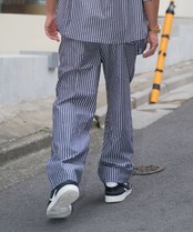 【#Re:room】PIN STRIPE RELAX WIDE PANTS［REP254］