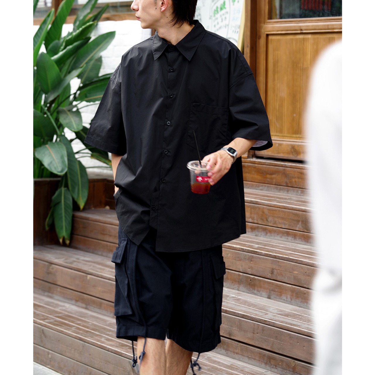 Oversized regular collar shirt 0737 - 14
