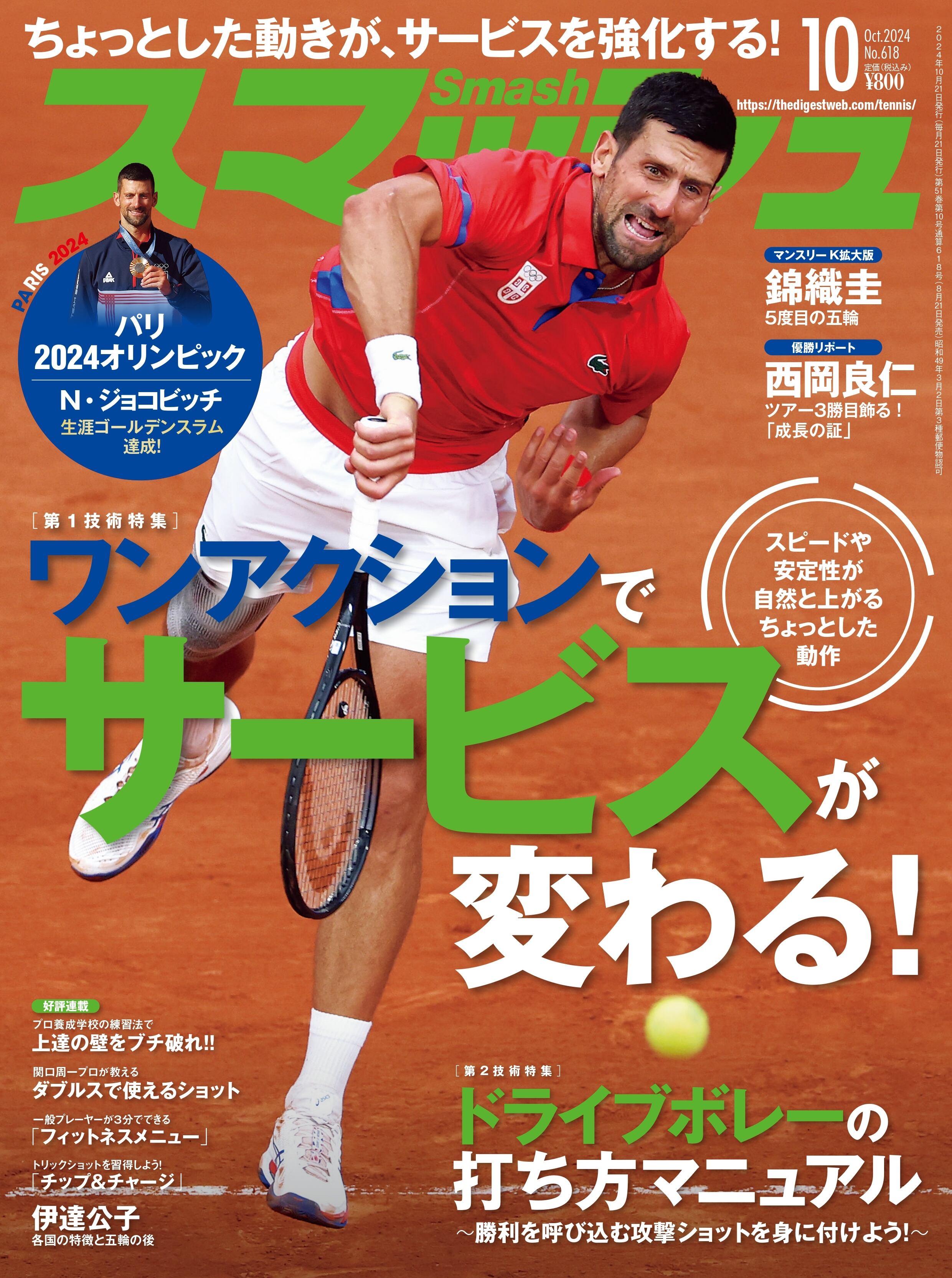 スマッシュ2024年10月号 | 日本スポーツ企画出版社 バック スマッシュ2024年10月号 | 日本スポーツ企画出版社 バック
